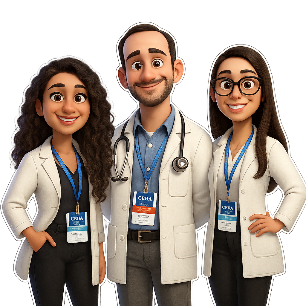 Equipe do Anestesia com Café - Três médicos anestesistas do GAAP